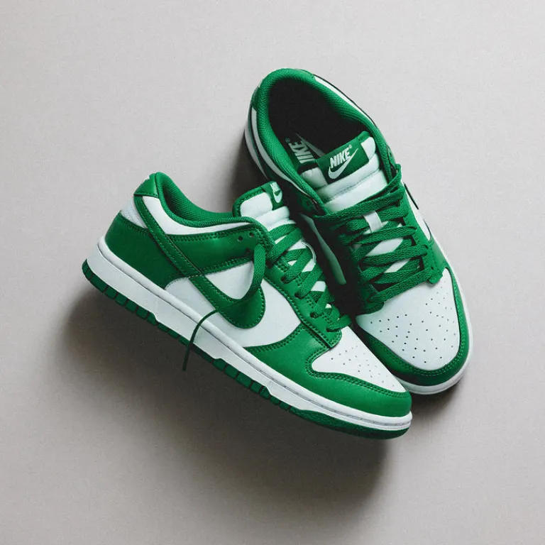 Nike Sneakers En Cuir*Dunk Low Retro White / Malachite
