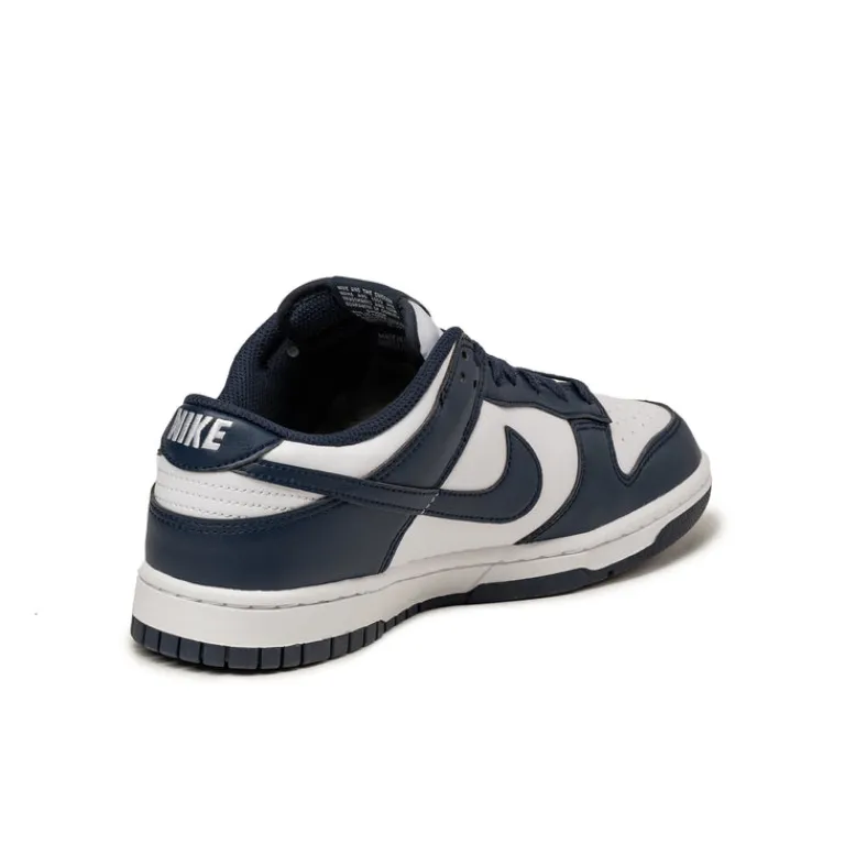 Nike Sneakers En Cuir*Dunk Low Retro White / Midnight Navy / White