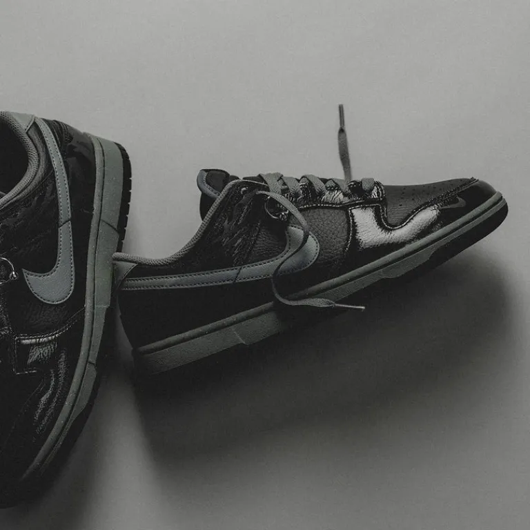 Nike Sneakers En Cuir*Dunk Low Retro QS *Berlin* Off Noir / Cool Grey / Black / Jade Horizo