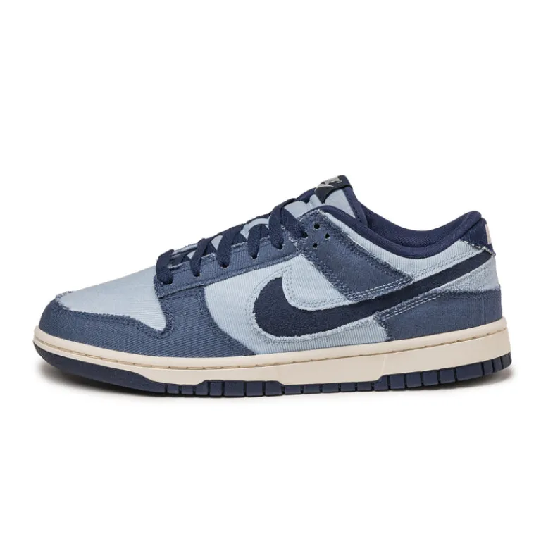 Nike Sneakers En Cuir*Dunk Low Retro SE *Denim* Light Armory Blue / Midnight Navy