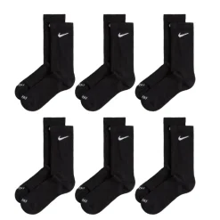Nike Chaussettes*Everyday Plus Cushioned Crew Socks 6 Pack Black / White