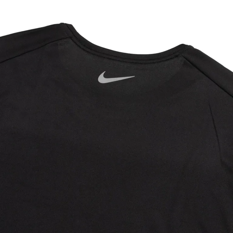 Nike Running|T-Shirts*Miler Flash Dri-FIT UV Short-Sleeve Running Top Black / Reflective Silver