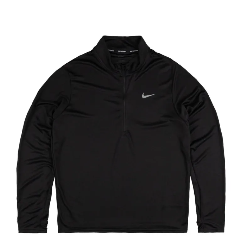 Nike Running|T-Shirts*Pacer Dri-Fit 1/2-Zip Running Top Black / Reflective Silver