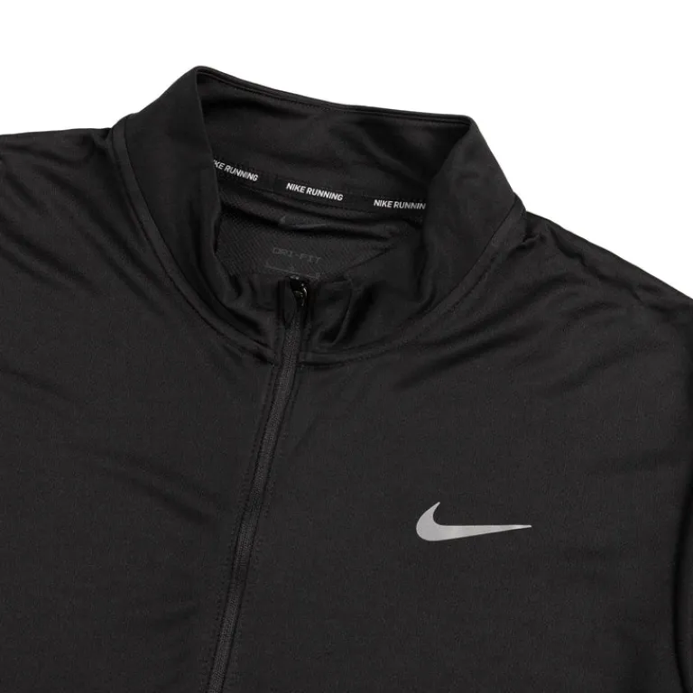 Nike Running|T-Shirts*Pacer Dri-Fit 1/2-Zip Running Top Black / Reflective Silver