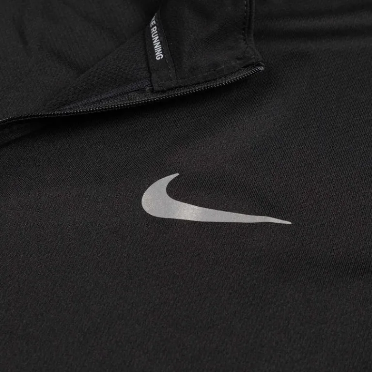 Nike Running|T-Shirts*Pacer Dri-Fit 1/2-Zip Running Top Black / Reflective Silver