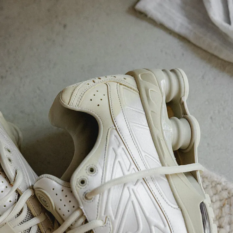 Nike Sneakers En Cuir|Chaussures De Running Retro*Shox Ride 2 PRM Metallic Silver / Light Khaki / Desert Khaki / Khaki