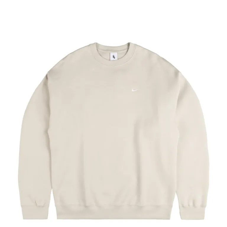 Nike Pullover*Solo Swoosh Crewneck Light Bone / White