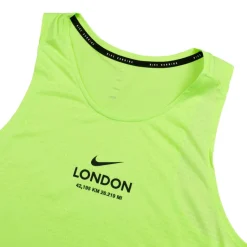Nike Running|T-Shirts*Stride Dri-Fit ADV Running Tank Top Lime Blast