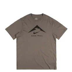 Nike T-Shirts*Trail Running T-Shirt Cave Stone / Black