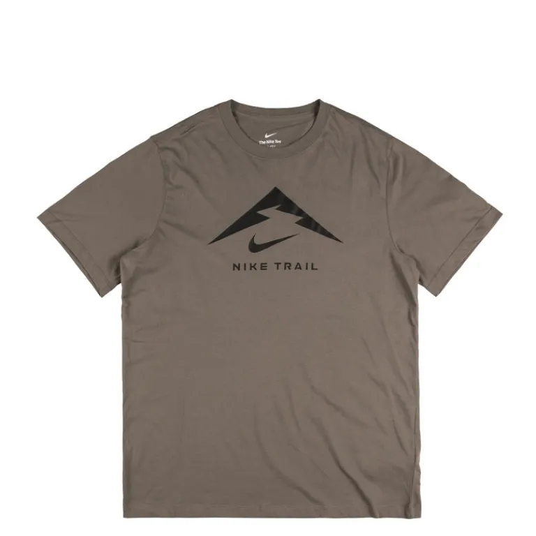 Nike T-Shirts*Trail Running T-Shirt Cave Stone / Black