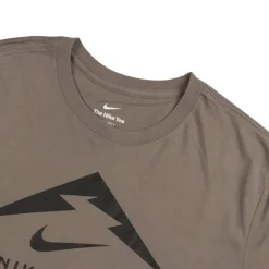 Nike T-Shirts*Trail Running T-Shirt Cave Stone / Black
