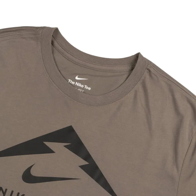 Nike T-Shirts*Trail Running T-Shirt Cave Stone / Black