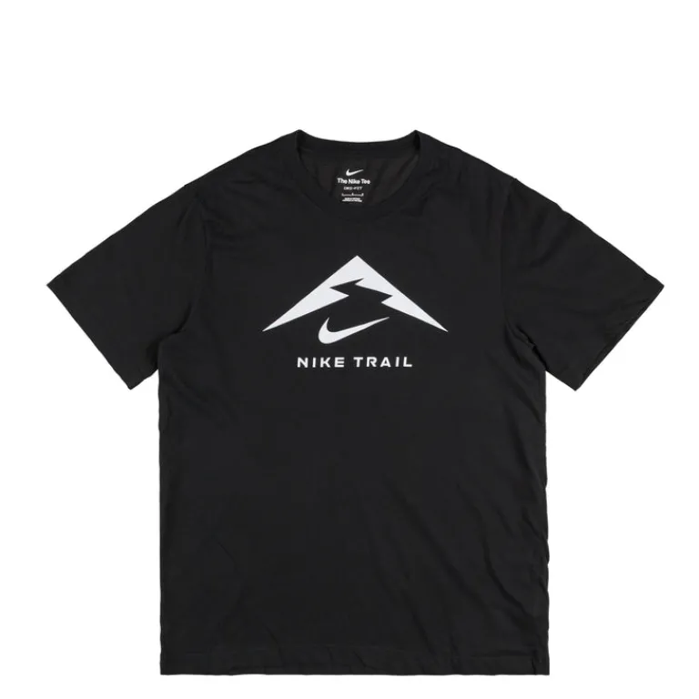 Nike T-Shirts*Trail Running T-Shirt Black / Football Grey