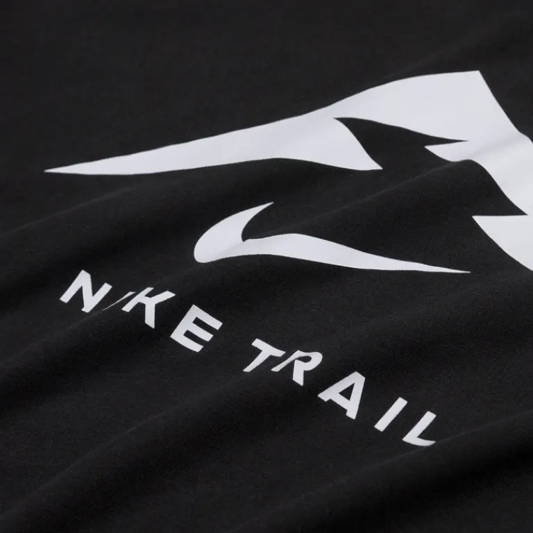 Nike T-Shirts*Trail Running T-Shirt Black / Football Grey