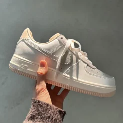 Nike Sneakers En Cuir|Sneakers Blancs*Wmns Air Force 1 '07 Light Bone / Light Bone / Sail / Pink Oxford