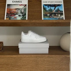 Nike Sneakers En Cuir|Sneakers Blancs*Wmns Air Force 1 ’07 White / White / Black