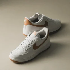 Nike Sneakers En Cuir|Sneakers Blancs*Wmns Air Force 1 '07 *Next Nature* White / Flax