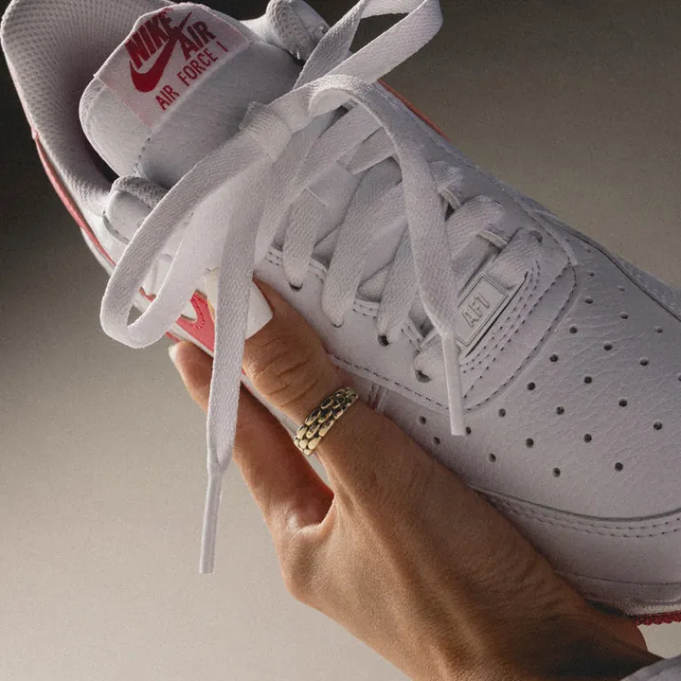 Nike Sneakers En Cuir|Sneakers Blancs*Wmns Air Force 1 '07 *Next Nature* White / Aster Pink