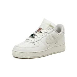 Nike Sneakers En Cuir|Sneakers Blancs*Wmns Air Force 1 Low Premium Light Bone / Light Bone / Kelly Green