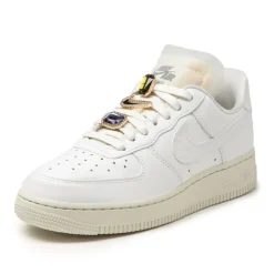 Nike Sneakers En Cuir|Sneakers Blancs*Wmns Air Force 1 Low PRM Summit White / Summit White / Sea Glass