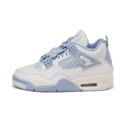 Jordan Sneakers Montantes|Sneakers En Cuir*Nike Wmns Air 4 Retro *Aluminum* White / Aluminium / Blue Tint / Oil Green