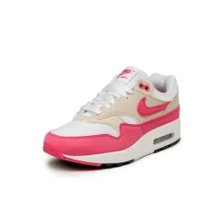 Nike Chaussures De Running Retro*Wmns Air Max 1 White / Aster Pink / Light Orewood Brown / Black
