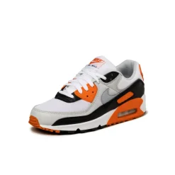 Nike Sneakers En Cuir|Chaussures De Running Retro*Wmns Air Max 90 White / Wolf Grey / Photon Dust / Black