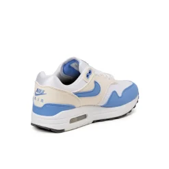 Nike Sneakers Blancs|Chaussures De Running Retro*Wmns Air Max 1 White / Royal Pulse / Phantom / Black