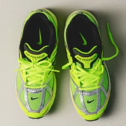 Nike Sneakers En Cuir|Chaussures De Running Retro*Wmns Air Pegasus 2005 Volt / Metallic Silver / Black / Pure Platinum