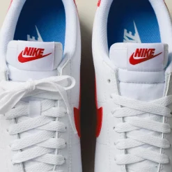 Nike Sneakers En Cuir|Sneakers Blancs*Wmns Cortez White / Varsity Red / Varsity Blue