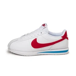 Nike Sneakers En Cuir|Sneakers Blancs*Wmns Cortez White / Varsity Red / Varsity Blue