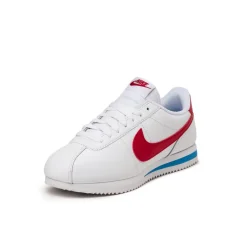 Nike Sneakers En Cuir|Sneakers Blancs*Wmns Cortez White / Varsity Red / Varsity Blue