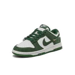 Nike Sneakers En Cuir|Sneakers Blancs*Wmns Dunk Low *Mini Swoosh* Summit White / George Green / Sail