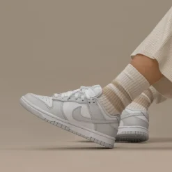 Nike Sneakers En Cuir|Sneakers Blancs*Wmns Dunk Low *Photon Dust* White / Photon Dust / White