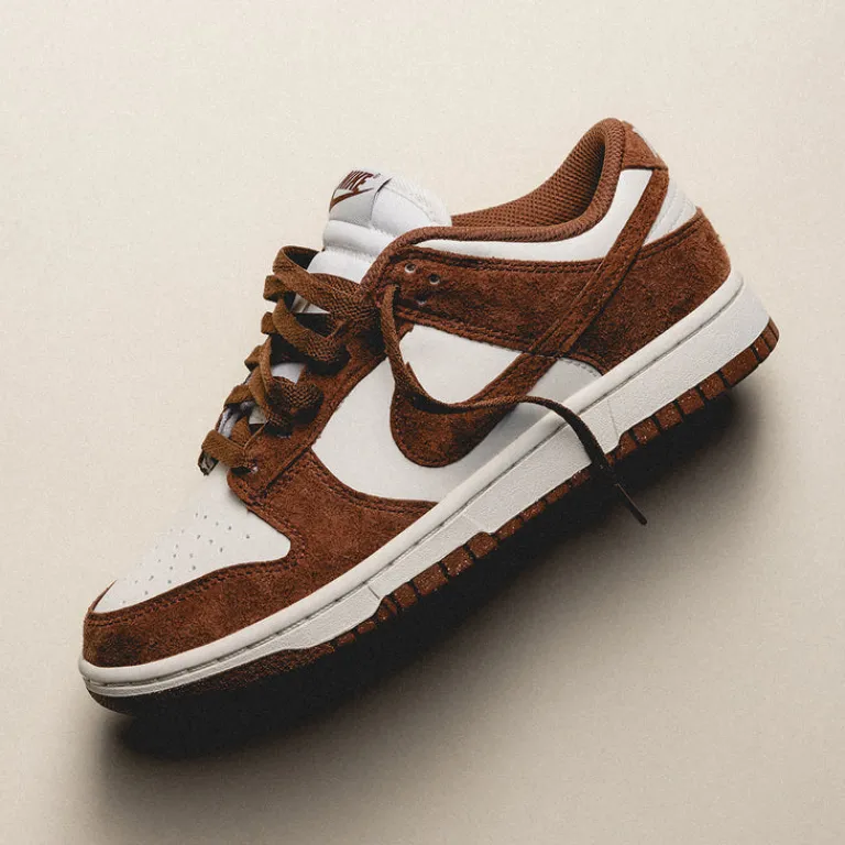 Nike Sneakers En Cuir*Wmns Dunk Low Premium Phantom / Red Sepia / Sail / White