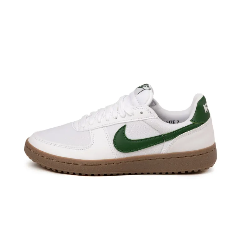Nike Sneakers En Cuir|Baskets Décontractées Terrace*Wmns Field General White / Gorge Green / Gum Dark Brown