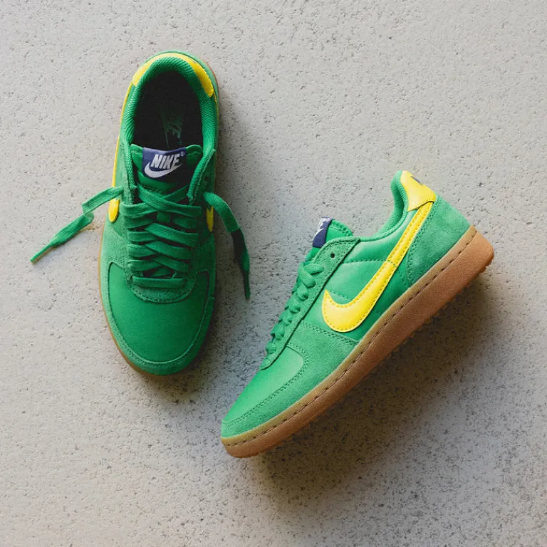 Nike Sneakers En Cuir|Baskets Décontractées Terrace*Wmns Field General Stadium Green / Sail / Diffused Blue / Lightning