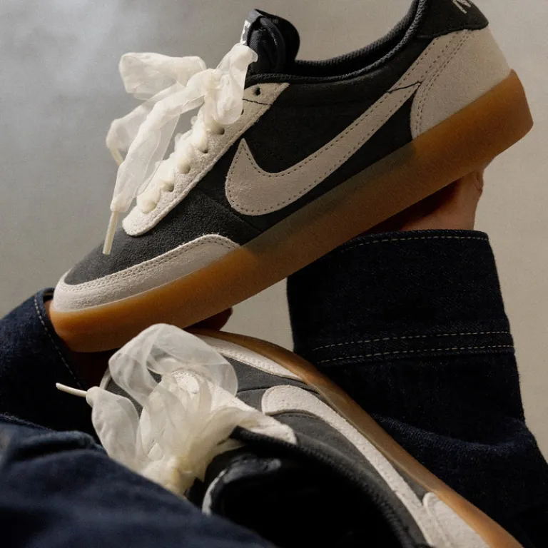 Nike Sneakers En Cuir|Baskets Décontractées Terrace*Wmns Killshot 2 Off Noir / Sail / Gum Yellow