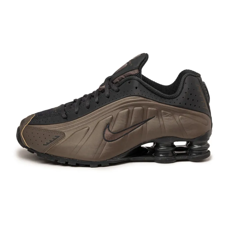 Nike Sneakers Végétaliens|Chaussures De Running Retro*Wmns Shox R4 Off Noir / Off Noir / Ironstone