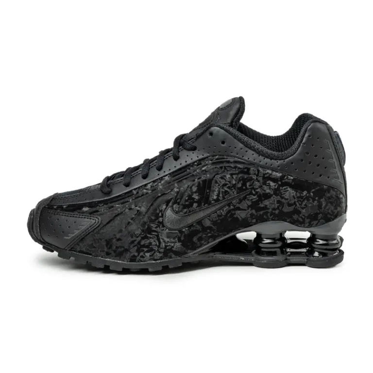 Nike Sneakers Végétaliens|Chaussures De Running Retro*Wmns Shox R4 Black / Dark Smoke Grey