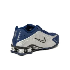 Nike Sneakers Végétaliens|Chaussures De Running Retro*Wmns Shox R4 Blue Void / Metallic Silver / Black