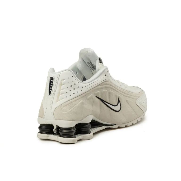 Nike Sneakers En Cuir|Sneakers Blancs*Wmns Shox R4 Summit White / Black / Light Orewood Brown