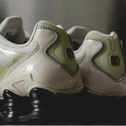 Nike Sneakers Végétaliens|Chaussures De Running Retro*Wmns Shox TL Light Bone / Olive Aura / Metallic Silver / Off Noir
