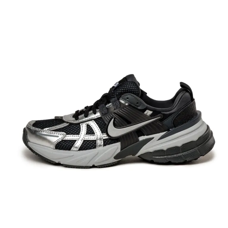 Nike Sneakers En Cuir|Chunky Sneakers*Wmns V2K Run Black / Metallic Silver / Anthracite
