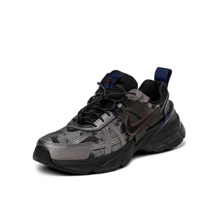 Nike Sneakers En Cuir|Chunky Sneakers*Wmns V2K Run Metallic Dark Grey / Black / Dark Smoke Grey
