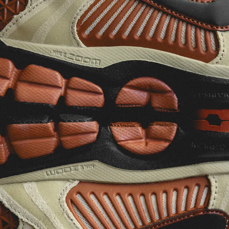 Nike Sneakers En Cuir|Chaussures De Running Retro*Zoom Vomero 5 Desert Khaki / Black / Light Orewood Brown