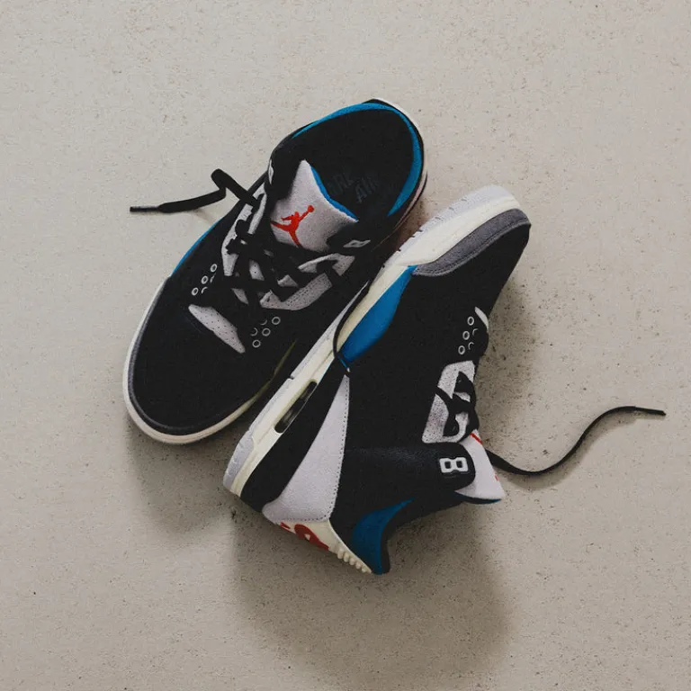 Jordan Sneakers Montantes|Sneakers En Cuir*NikeAir 3 Retro OG *Rare Air* Black / Chile Red / Neutral Grey
