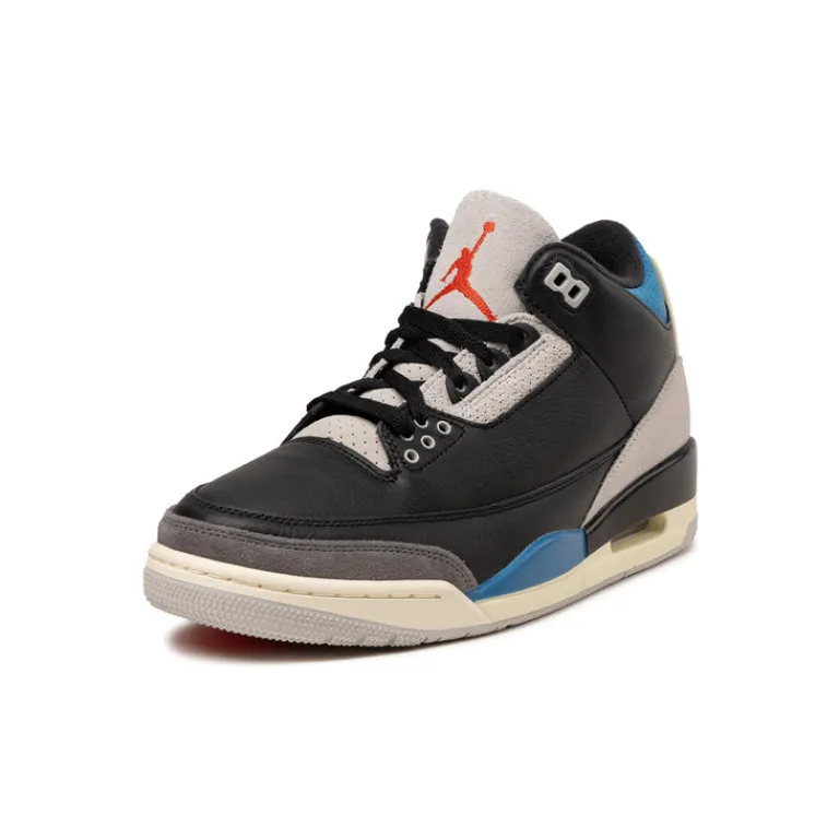 Jordan Sneakers Montantes|Sneakers En Cuir*NikeAir 3 Retro OG *Rare Air* Black / Chile Red / Neutral Grey