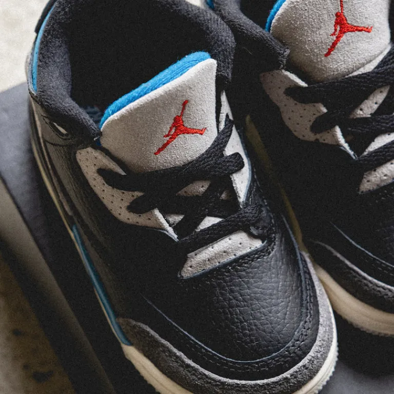 Jordan Sneakers Montantes|Sneakers En Cuir*NikeAir 3 Retro OG *Rare Air* *TD* Black / Chile Red / Neutral Grey