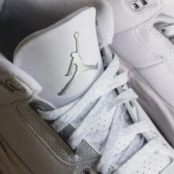 Jordan Sneakers Montantes|Sneakers En Cuir*NikeAir 3 Retro *Pure Money* White / Metallic Silver / White